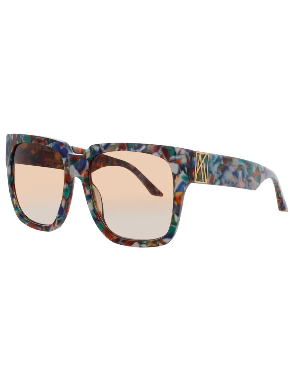 New Anna Karin Karlsson Coco Stories Summer Multicolor Square Women Sunglasses